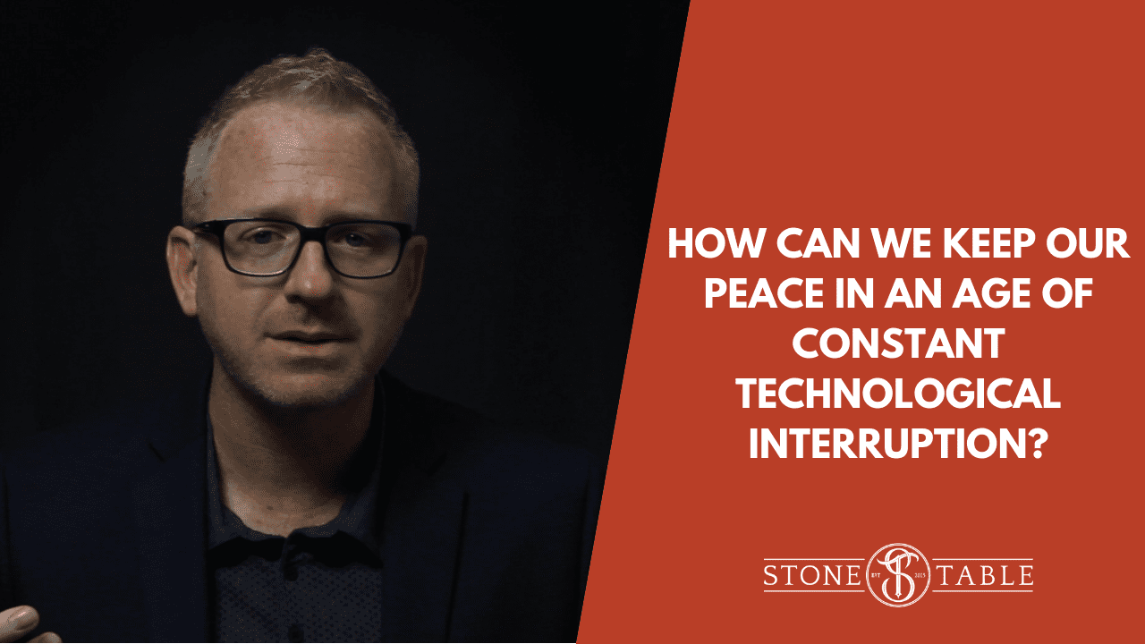 How can we keep our peace in an age of constant technological interruption?