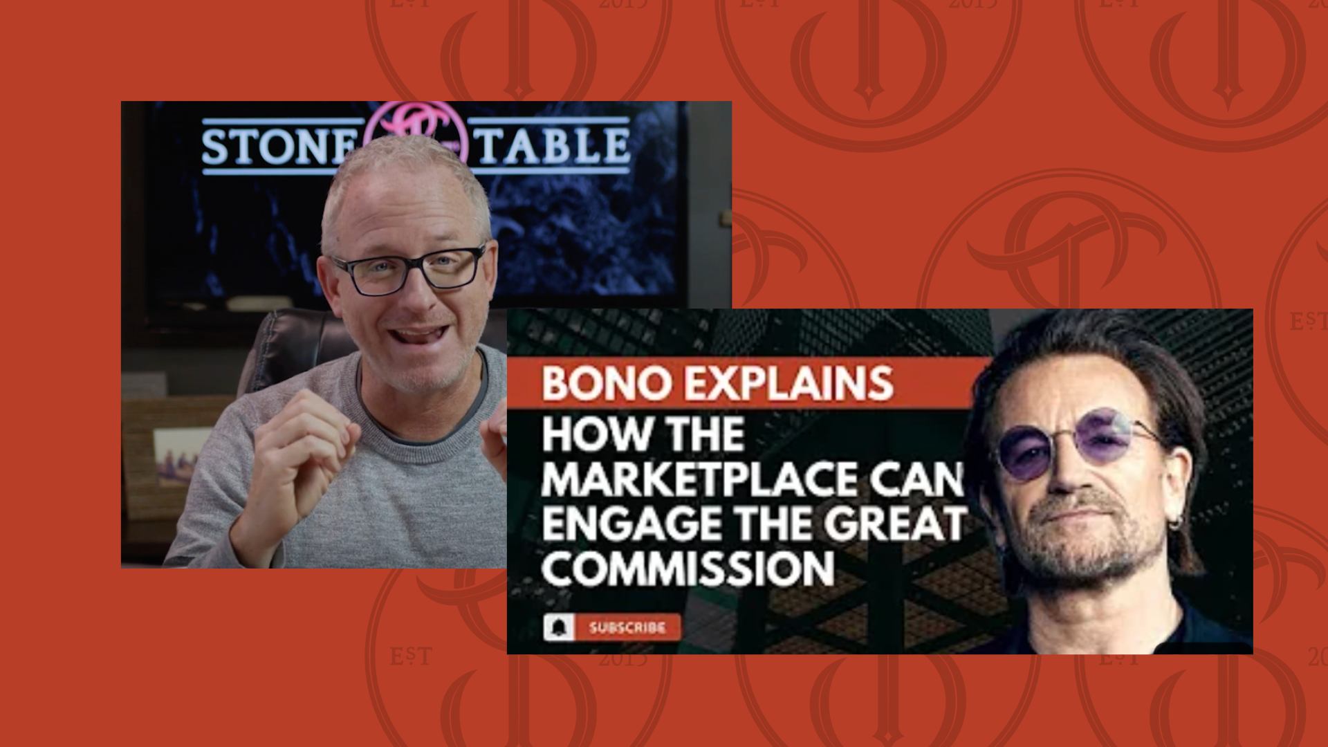 Bono and business as mission. Business as missions. Bono video Erik explains the great commission in the marketplace video bono